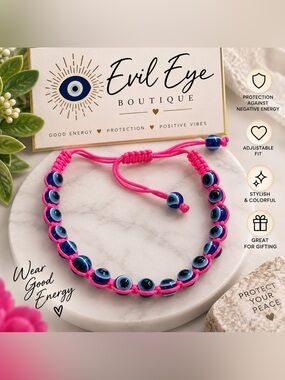 Pink and Blue Adjustable Bracelet #62